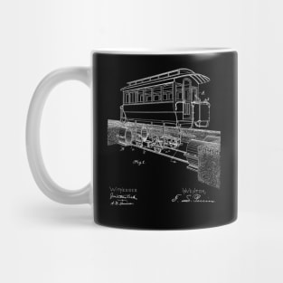 electric railway system Vintage Patent Drawing Mug